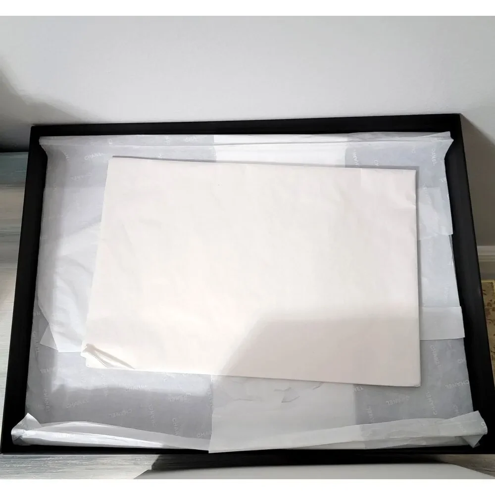 Chanel Large Storage Clothing Lingerie Clutch Portfolio Empty Box